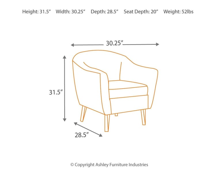 Ashley Living Room Klorey Chair 3620821