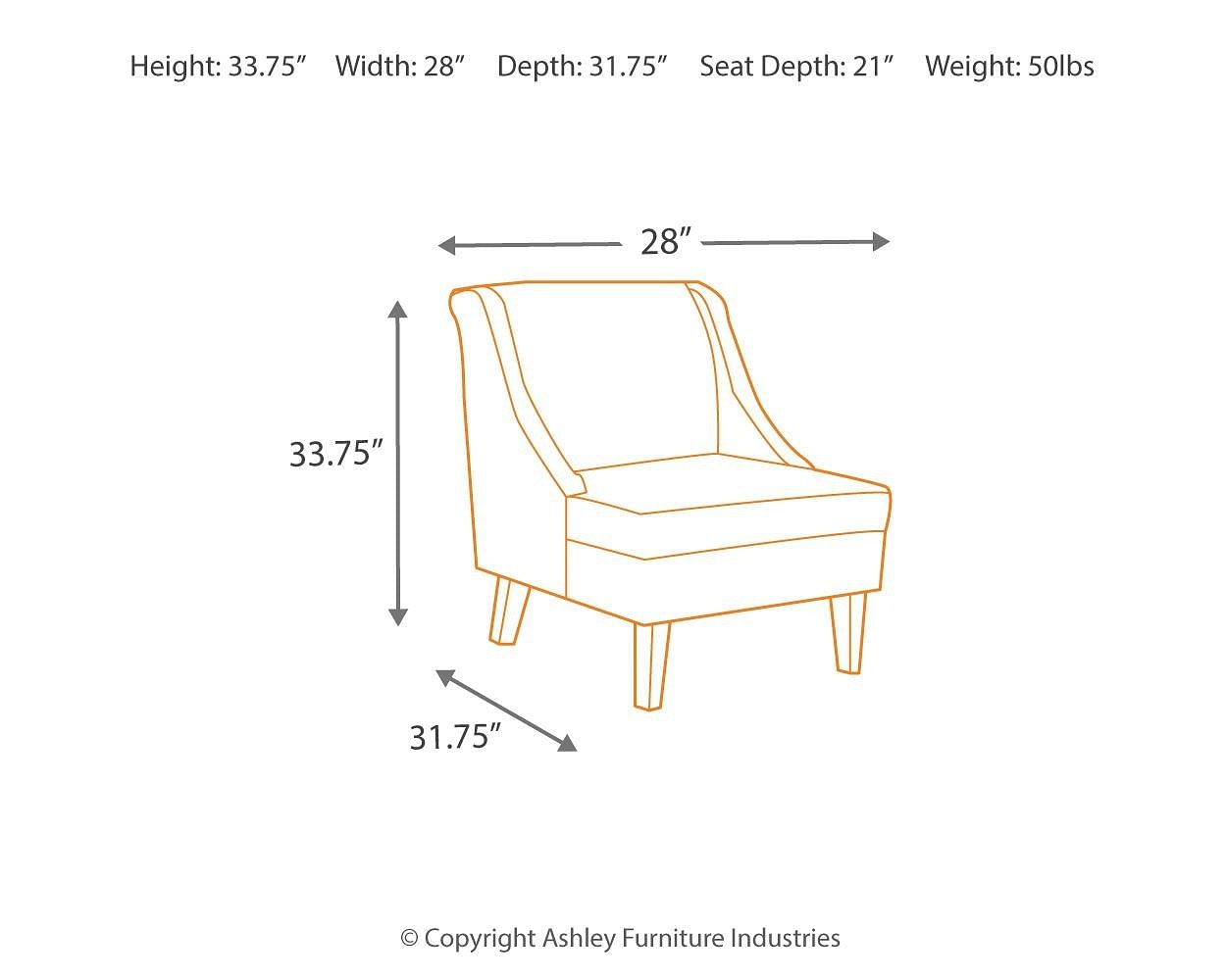 Living Room Chairs Ashley Living Room Clarinda Accent Chair 3622960 At Istyle Furniture Store