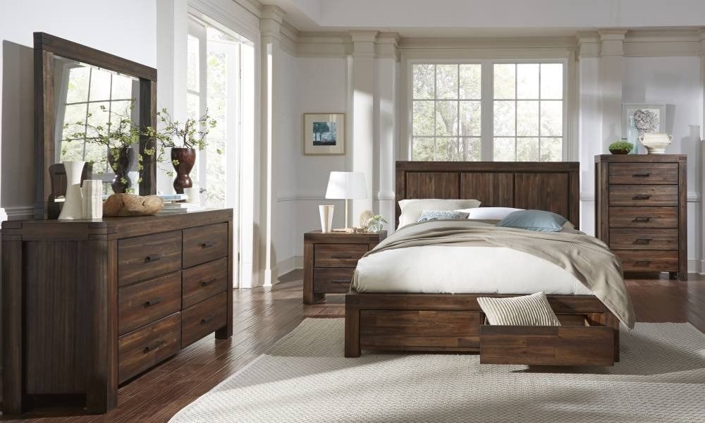 Modus Accessories Meadow Solid Wood Mirror In Brick Brown 3F4183