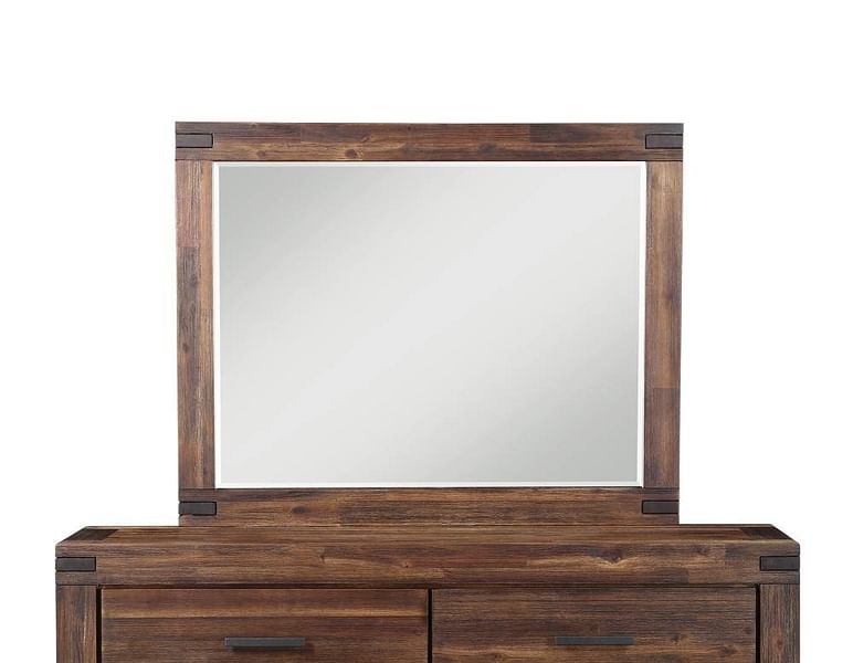 Modus Accessories Meadow Solid Wood Mirror In Brick Brown 3F4183