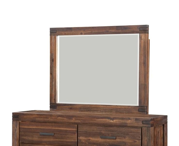 Modus Accessories Meadow Solid Wood Mirror In Brick Brown 3F4183