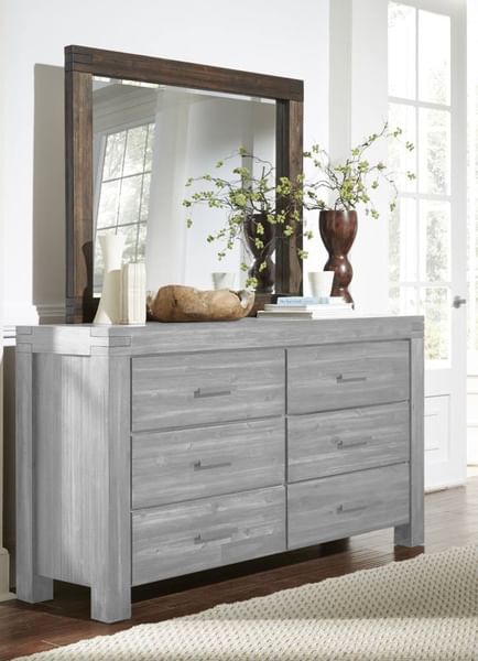 Modus Accessories Meadow Solid Wood Mirror In Brick Brown 3F4183