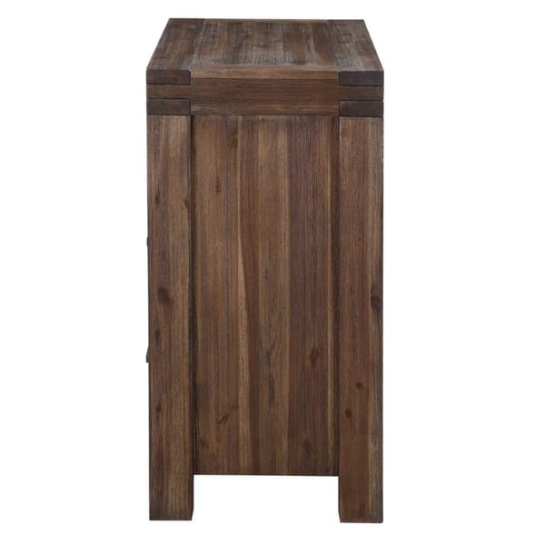 Modus Bedroom Meadow Two Drawer Solid Wood Media Chest In Brick Brown 3F4189