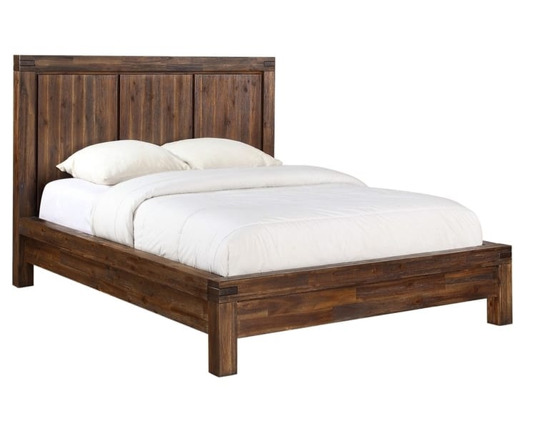 Modus Bedroom Meadow Solid Wood Platform Bed In Brick Brown 3F41F6