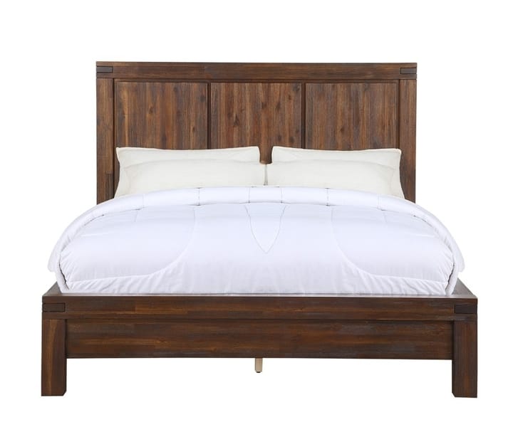 Modus Bedroom Meadow Solid Wood Platform Bed In Brick Brown 3F41F6