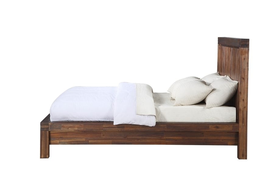 Modus Bedroom Meadow Solid Wood Platform Bed In Brick Brown 3F41F6