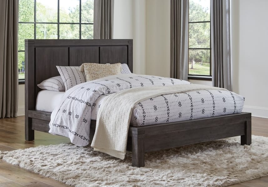 Modus Bedroom Meadow Solid Wood Platform Bed In Graphite 3FT3F4