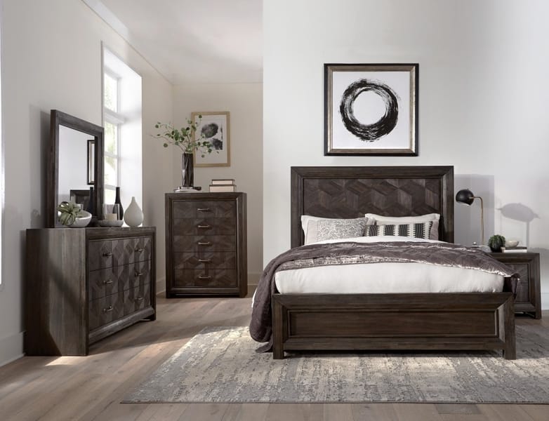 Modus Bedroom Riva Wood Bed In Chocolate Brown RV26F7
