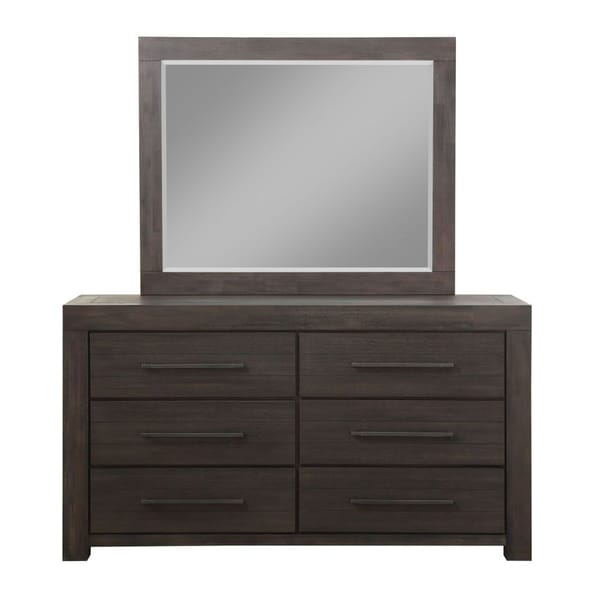 Modus Bedroom Heath Six Drawer Dresser In Basalt Grey 3H5782