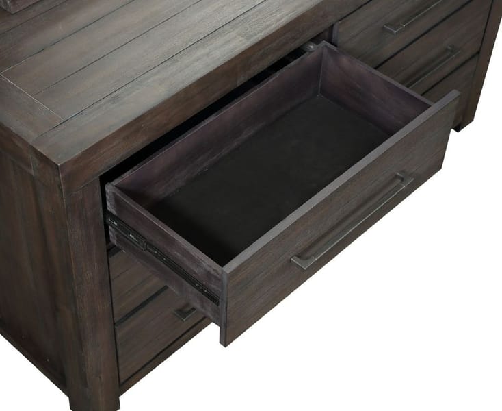 Modus Bedroom Heath Six Drawer Dresser In Basalt Grey 3H5782
