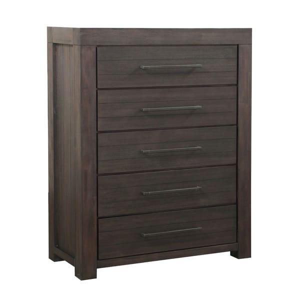 Modus Bedroom Heath Five Drawer Chest In Basalt Grey 3H5784