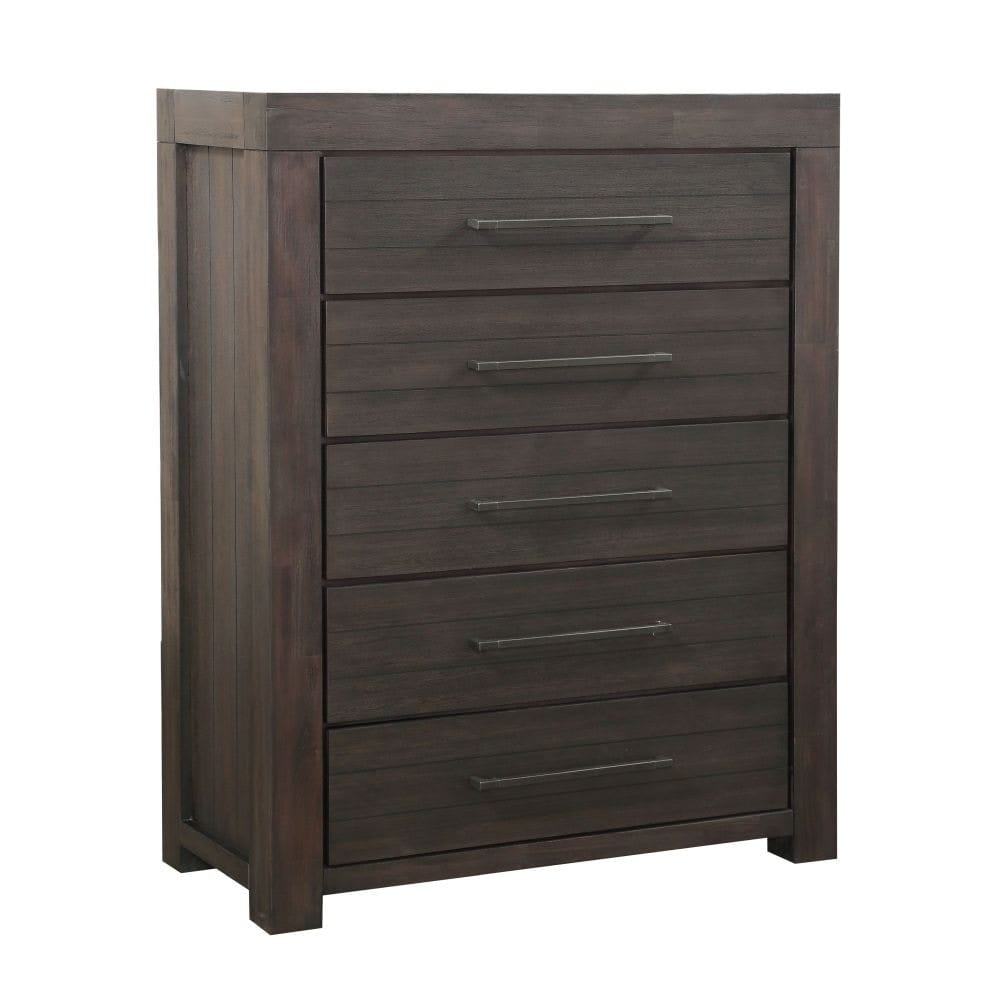 Modus Bedroom Heath Five Drawer Chest In Basalt Grey 3H5784