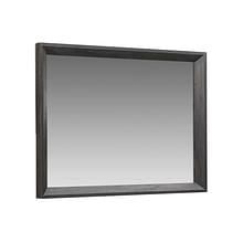 Modus Accessories Chloe Solid Wood Beveled Glass Mirror In Basalt Grey 3JU583