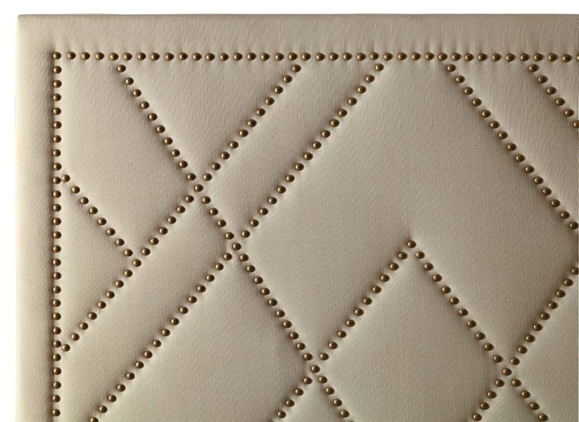 Modus Bedroom Vienne Nailhead Patterned Upholstered Headboard In Powder 3Z45L5BH20