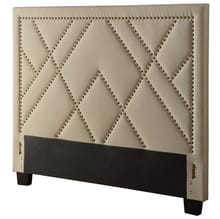 Modus Bedroom Vienne Nailhead Patterned Upholstered Headboard In Powder 3Z45L7BH20