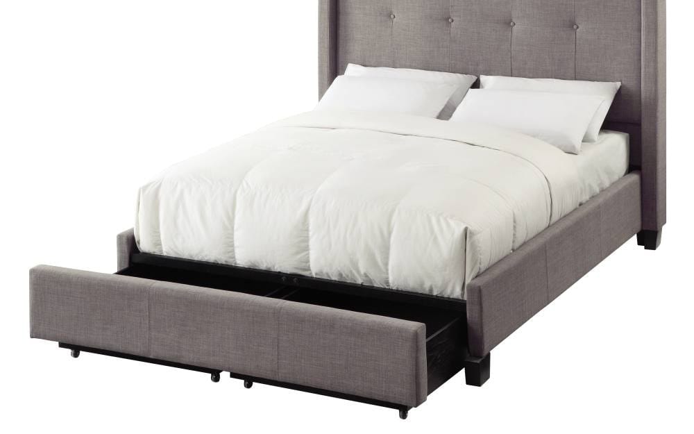 Modus Bedroom Madeleine Wingback Upholstered Platform Storage Bed 3ZH3D77