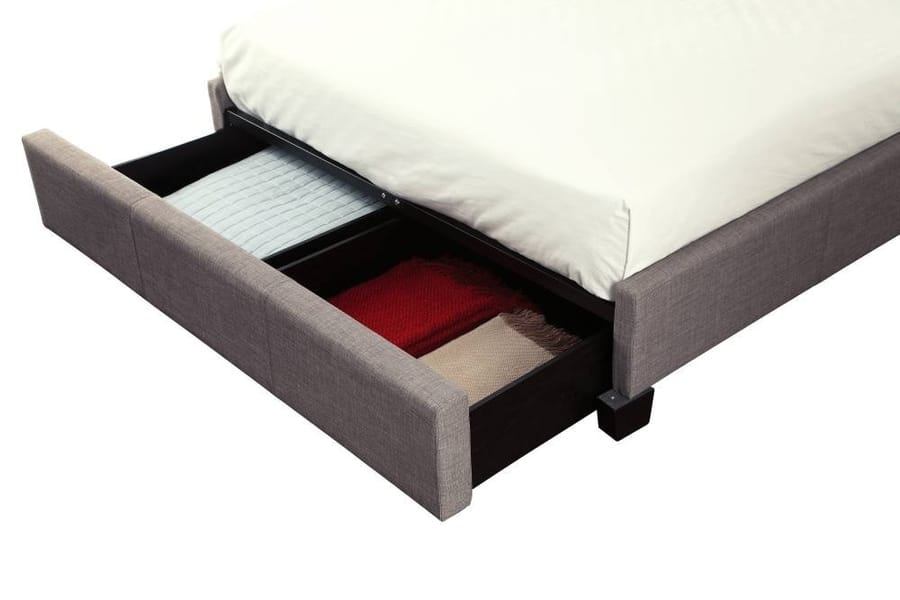 Modus Bedroom Madeleine Wingback Upholstered Platform Storage Bed 3ZH3D77