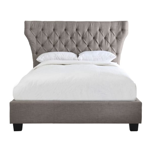 Modus Bedroom Melina Upholstered Platform Bed In Dolphin Linen 3ZH3L453