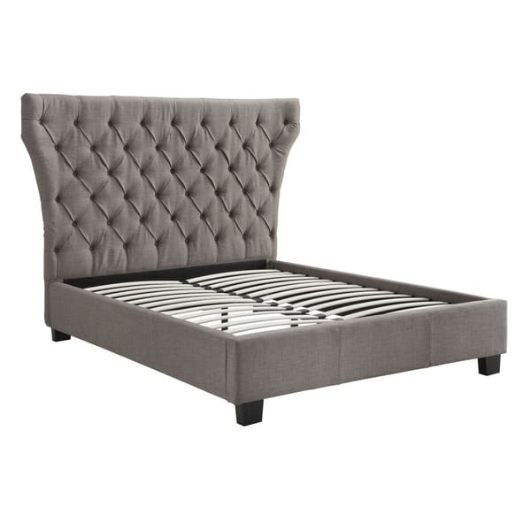 Modus Bedroom Melina Upholstered Platform Bed In Dolphin Linen 3ZH3L453