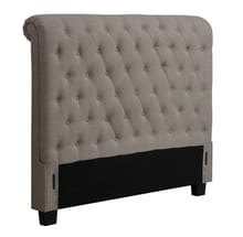 Modus Bedroom Royal Tufted Upholstered Headboard In Dolphin Linen 3ZH3L5BH11