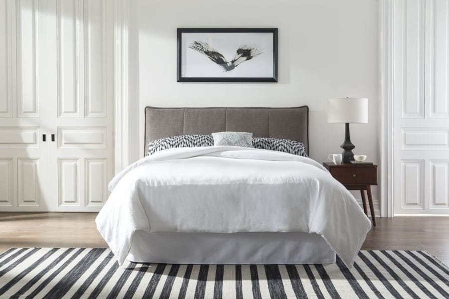 Modus Bedroom Adona Upholstered Headboard In Dolphin Linen 3ZH3L5BH48