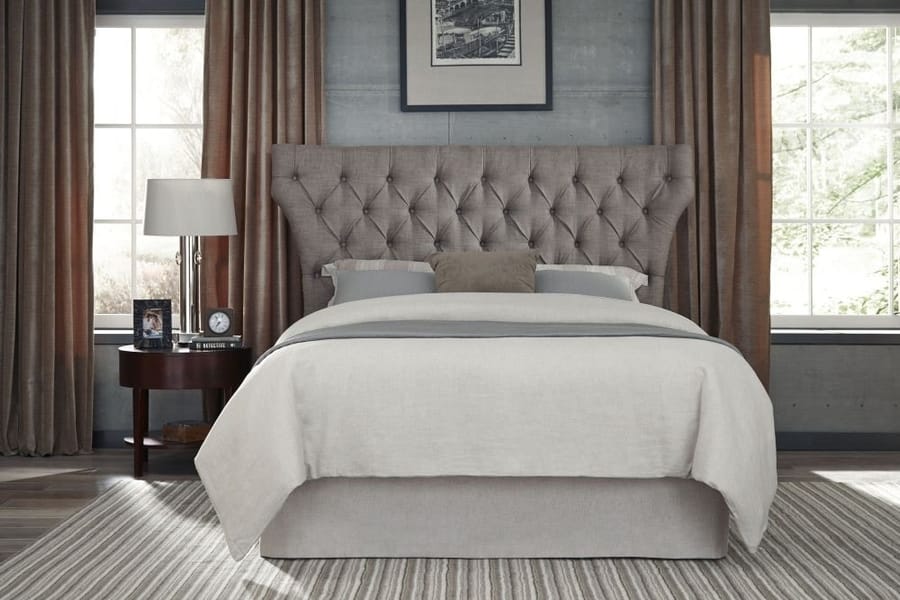 Modus Bedroom Melina Tufted Upholstered Headboard In Dolphin Linen 3ZH3L5BH53