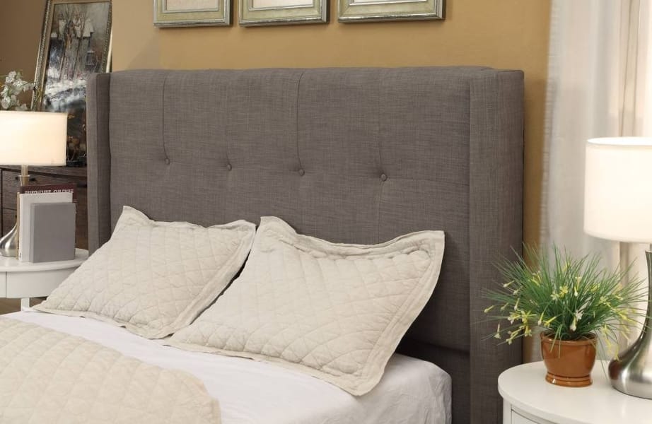 Modus Bedroom Madeleine Wingback Upholstered Headboard In Dolphin Linen 3ZH3L5BH7