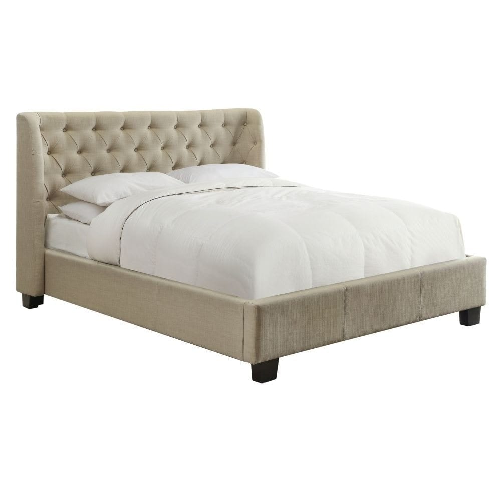 Modus Bedroom Levi Tufted Platform Bed In Toast Linen 3ZL7L546