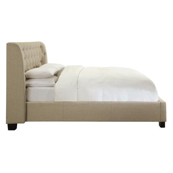 Modus Bedroom Levi Tufted Platform Bed In Toast Linen 3ZL7L646