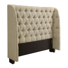 Modus Bedroom Levi Wingback Upholstered Headboard In Toast Linen 3ZL7L5BH46