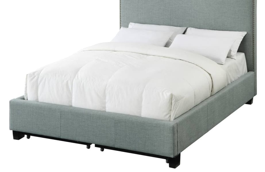Modus Bedroom Ariana Upholstered Footboard Storage Bed In Bluebird 3ZR2D710