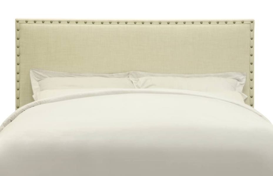 Modus Bedroom Vienne Nailhead Patterned Upholstered Headboard In Powder 3Z45L5BH20
