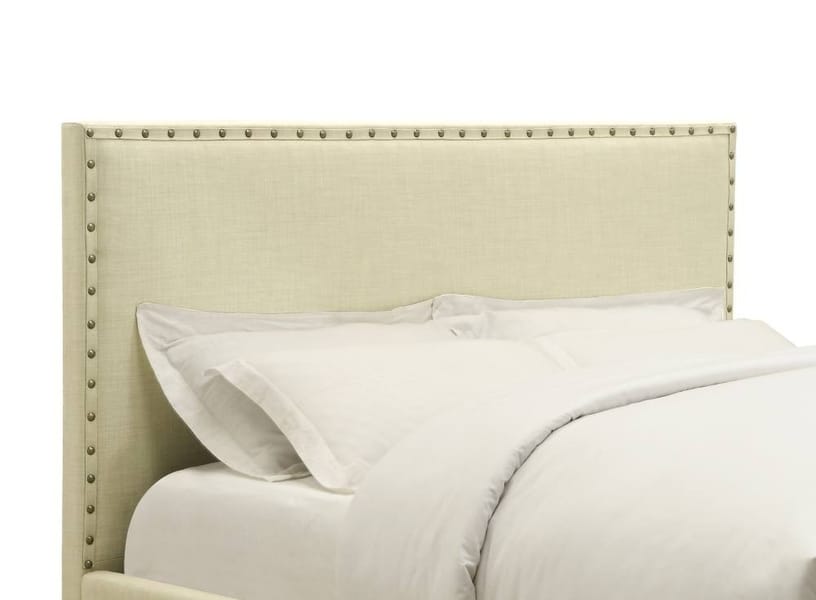 Modus Bedroom Vienne Nailhead Patterned Upholstered Headboard In Powder 3Z45L5BH20