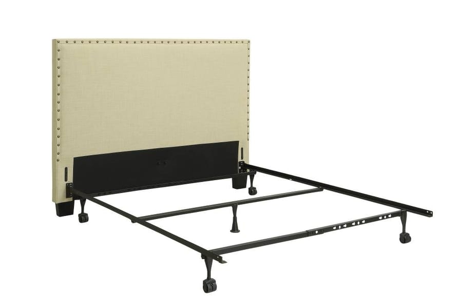 Modus Bedroom Vienne Nailhead Patterned Upholstered Headboard In Powder 3Z45L5BH20