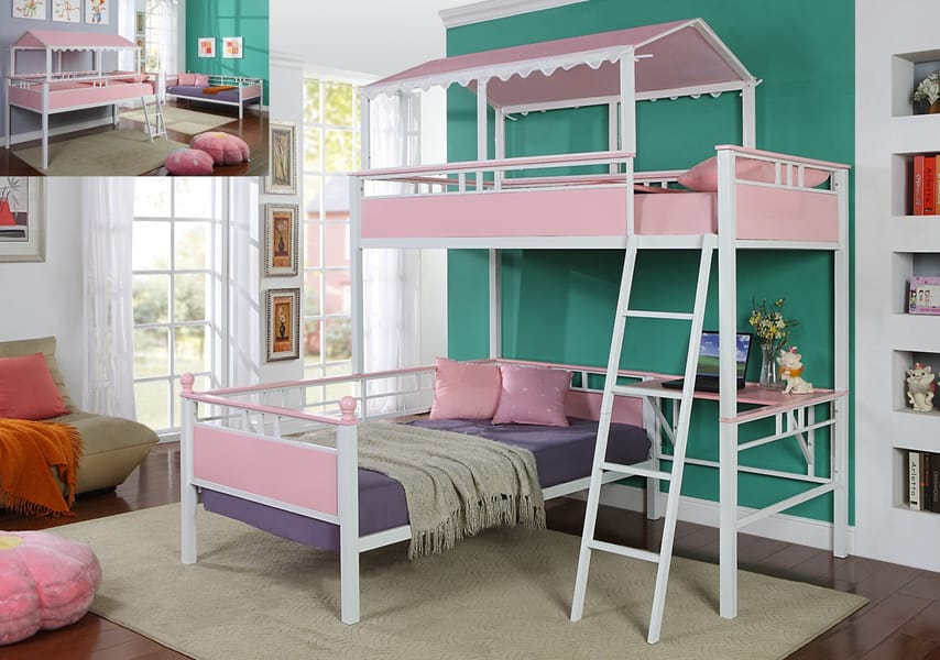 Coaster Youth Twin/Twin Workstation Bunk Bed 400119