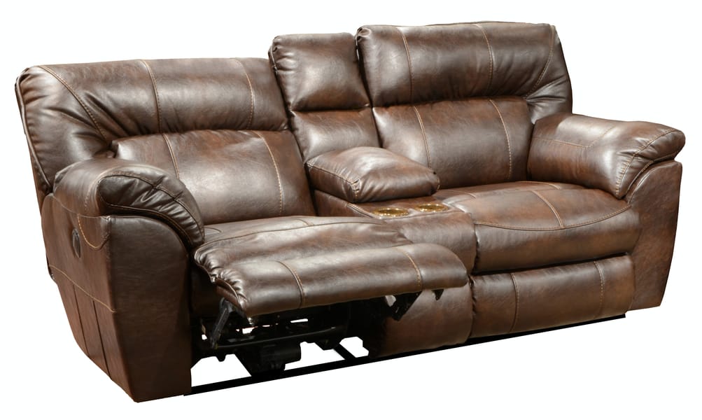 Catnapper Furniture Living Room Power. Extra Wide Recl Cnsl Lvst with Stg/Cphldrs 64049