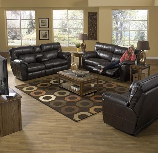 Catnapper Furniture Living Room Power. Extra Wide Recl Cnsl Lvst with Stg/Cphldrs 64049