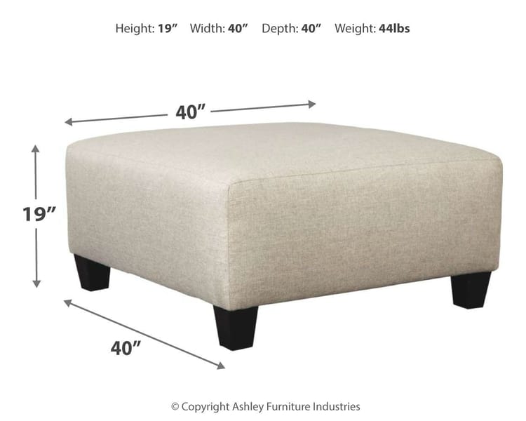 Ashley Living Room Hallenberg Oversized Ottoman 4150108