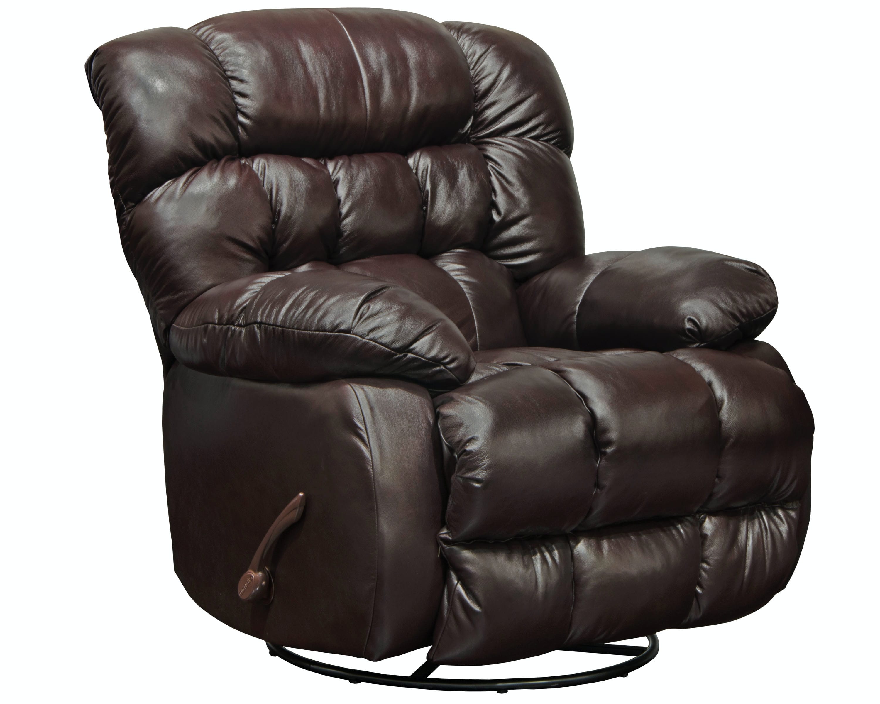 Catnapper Furniture Living Room Chaise Swivel Glider Recliner 42135-Chocolate