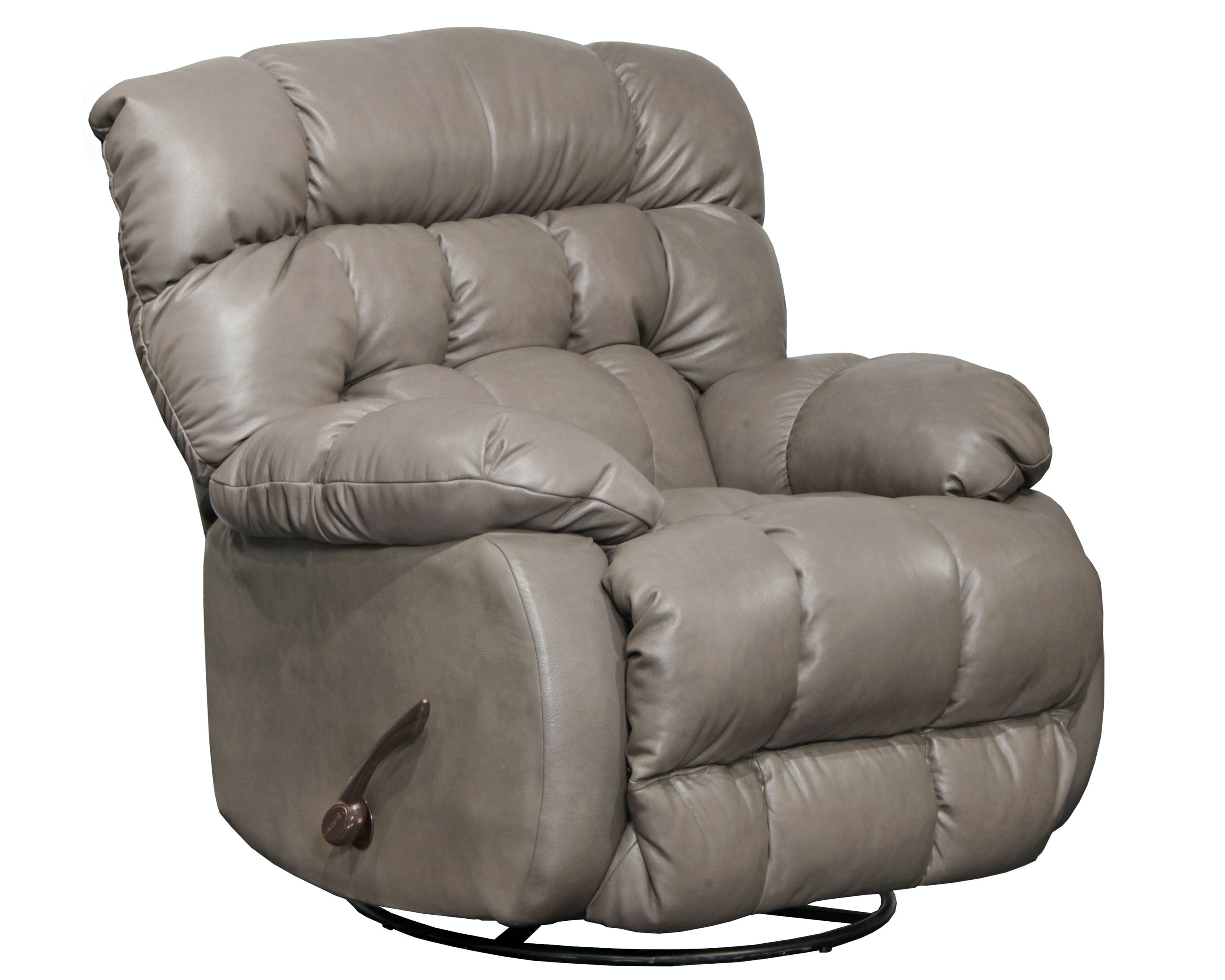 Catnapper Furniture Living Room Chaise Swivel Glider Recliner 42135-Light Grey