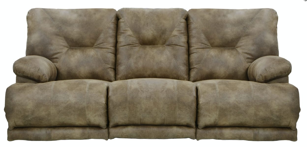 Catnapper Furniture Living Room Lay Flat Recl Sofa with 3x DDT 43845-Brandy