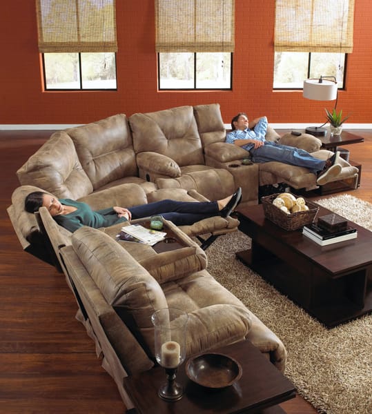 Catnapper Furniture Living Room 438-Brandy Sectional