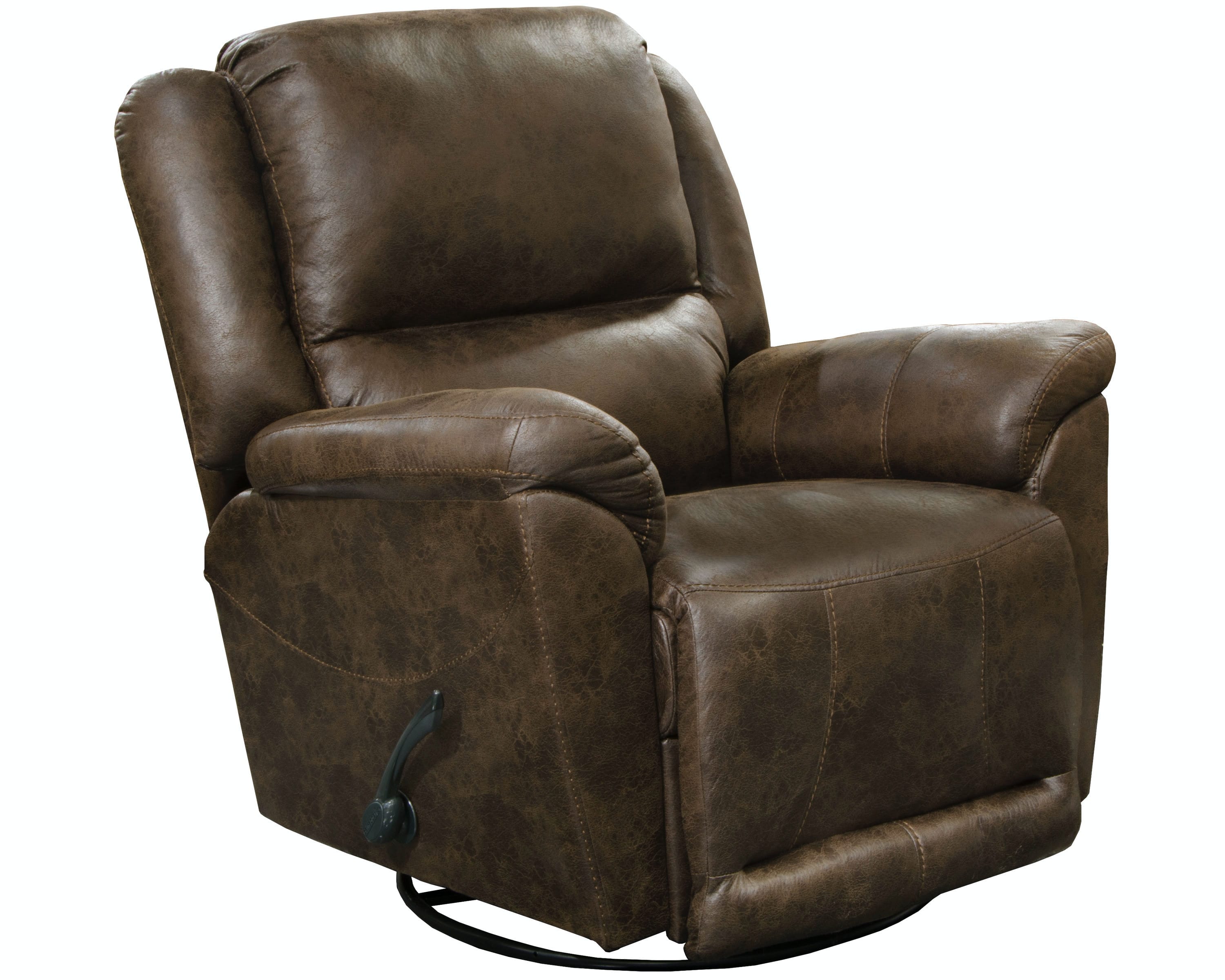 Catnapper Furniture Living Room Chaise Swivel Glider Recliner 45665-Mink
