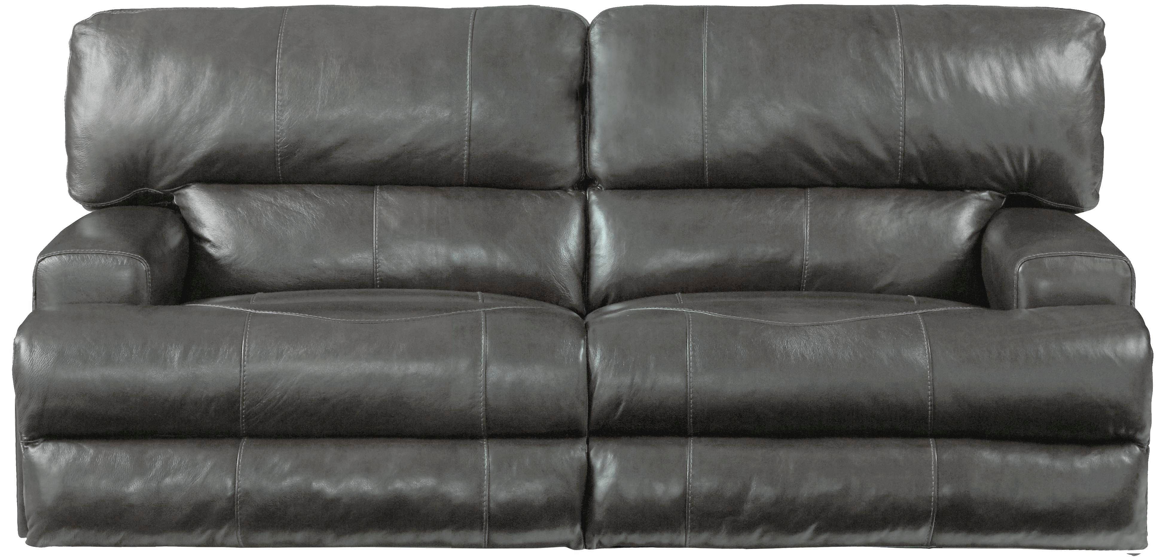 Catnapper Furniture Living Room Power Headrest with Lumbar Lay Flat Reclining Sofa 764581-Steel