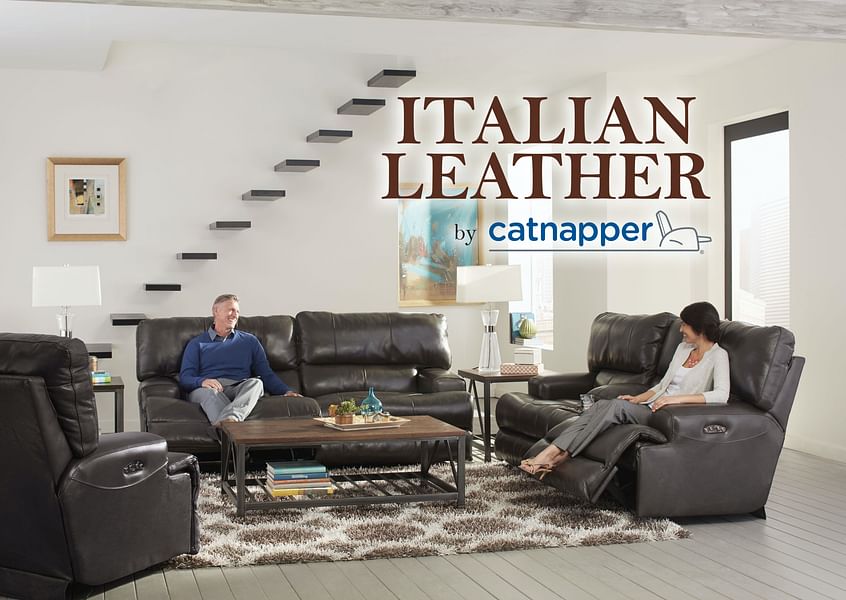 Catnapper Furniture Living Room Wembley Power Reclining Console Loveseat - Walnut 64589-Walnut