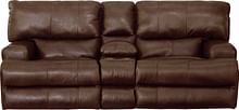 Catnapper Furniture Living Room Wembley Power Reclining Console Loveseat - Walnut 64589-Walnut