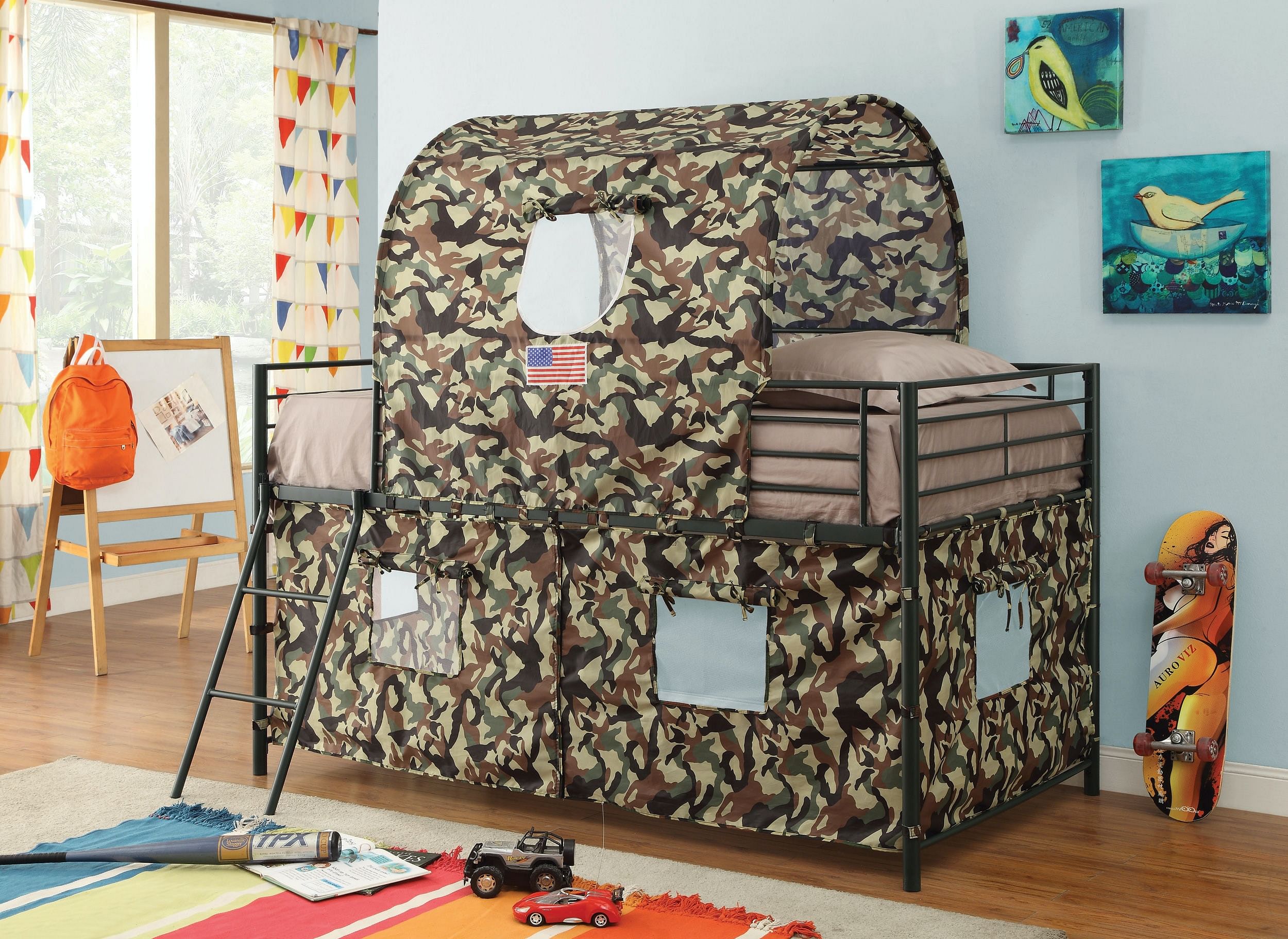 Coaster Youth Twin Tent Loft Bed 460331