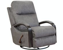 Catnapper Furniture Living Room Swivel Glider Recliner 47035-Graphite