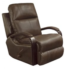 Catnapper Furniture Living Room Glider Recliner with Heat and Massage 47056-Cocoa