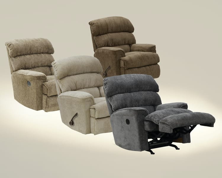 Catnapper Furniture Living Room Rocker Recliner 47392-Charcoal
